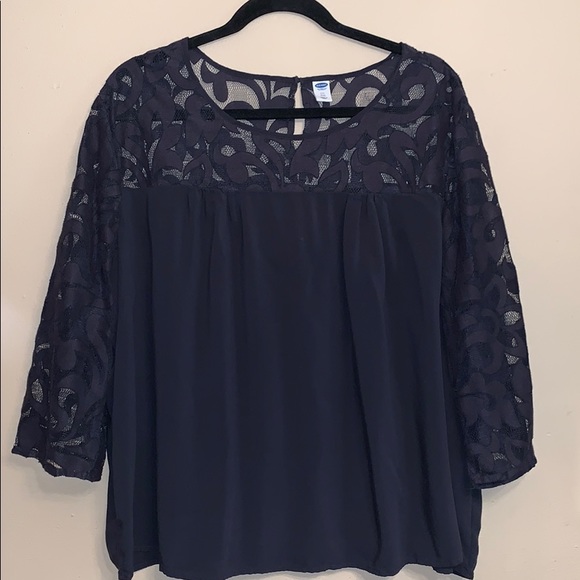 Old Navy XXL Baby Doll Lacey blouse - Picture 1 of 7